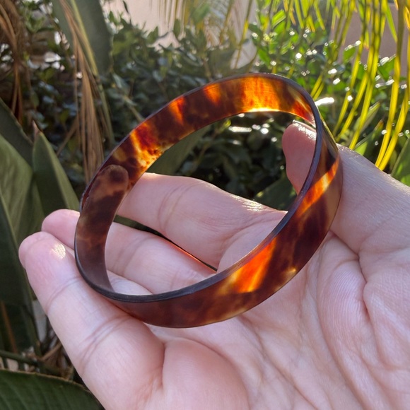 Antique Victorian 1800s tortoise shell bracelet - Picture 2 of 6